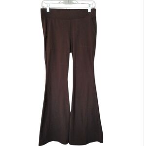 Torrid NWOT Chocolate Brown Pull On Flared Leggings With Pockets Size 0